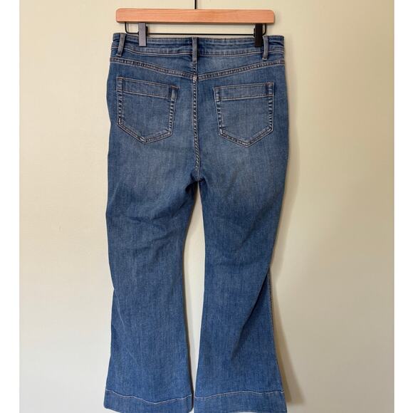 J Jill High Rise Flare Jeans Size 10 P - Picture 5 of 9